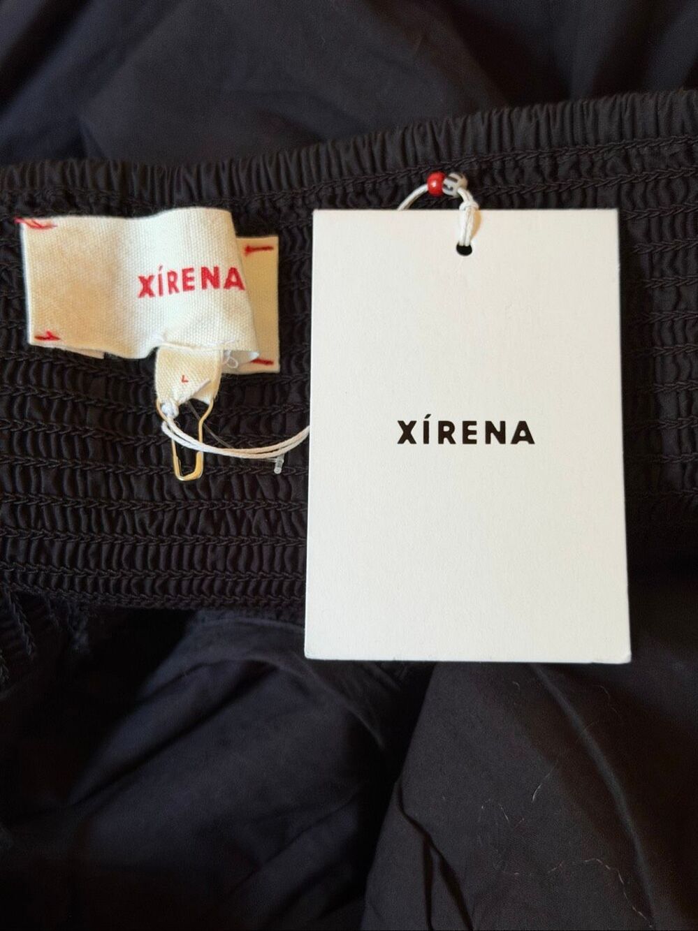 Xirena Ciara Cotton Midi Dress in Black NWT Size Large - Picture 7 of 7